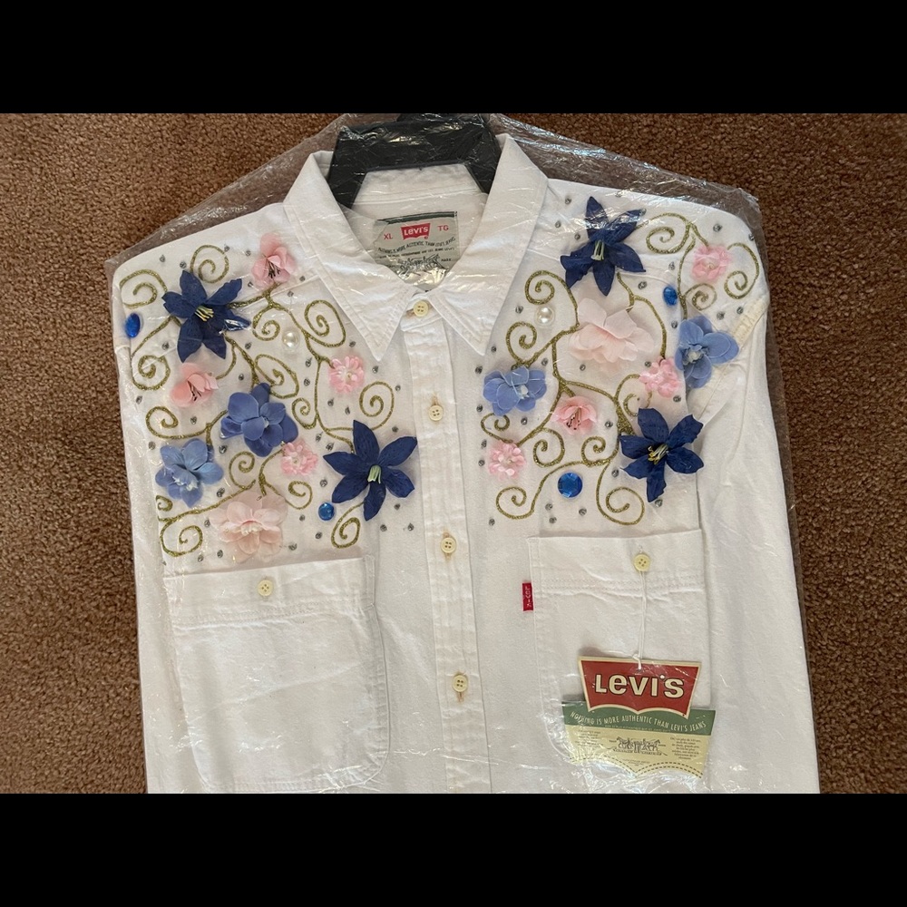 Levi’s Hand Painted One of a Kind Jean Shirt